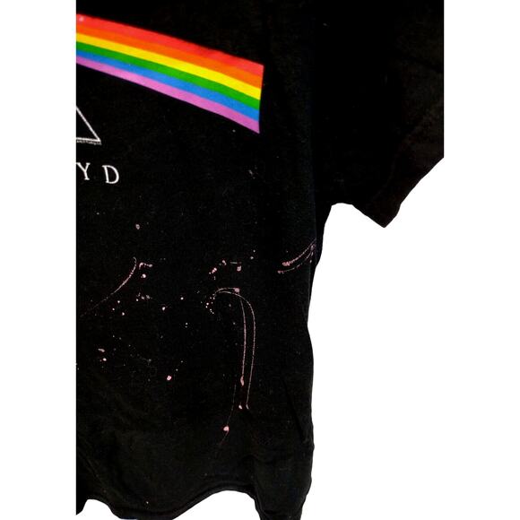 PINK FLOYD 2005 by Anthill Rockware Women's Black T-shirt Splatter Custom Design - Picture 4 of 7